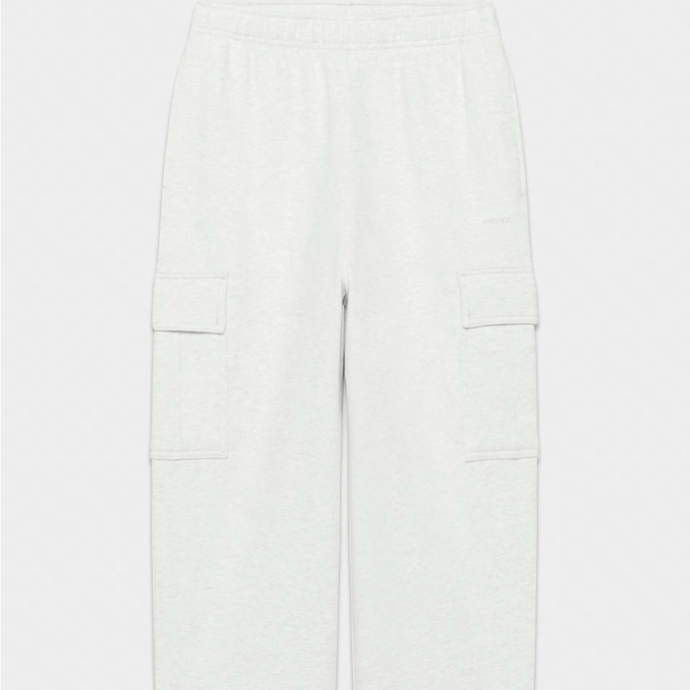 TNA Heather Cloud White Cozy Sweatfleece Mega Cargo™ Sweatpant
